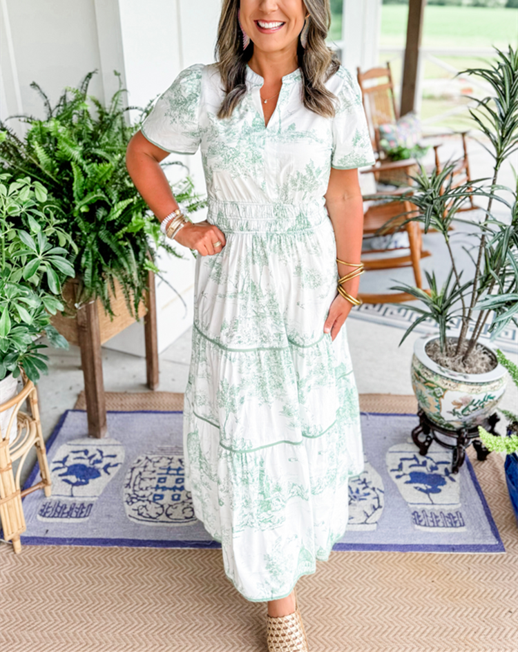 Eliza | Classic Toile Maxi