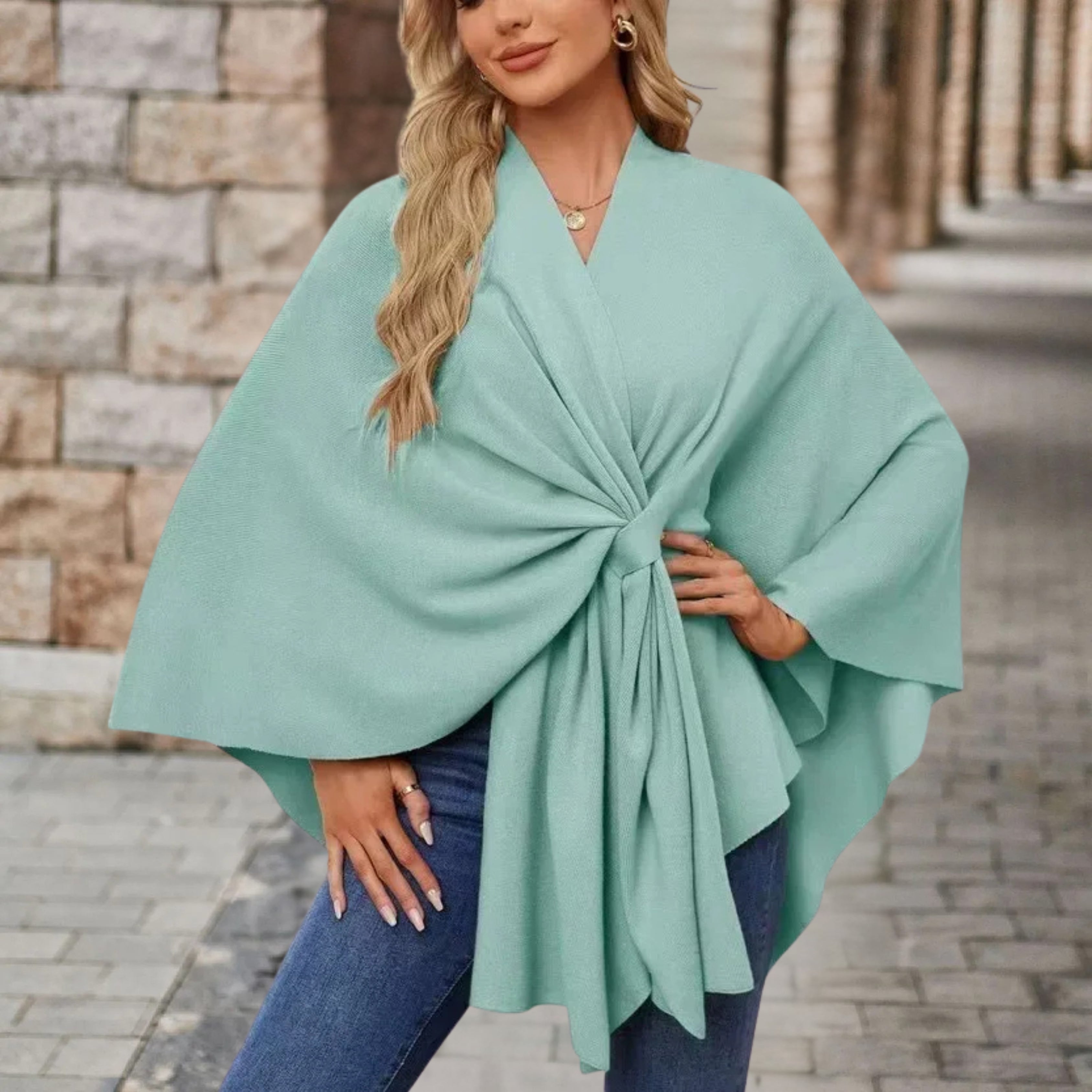 Chloe | Elegant Poncho Sweater