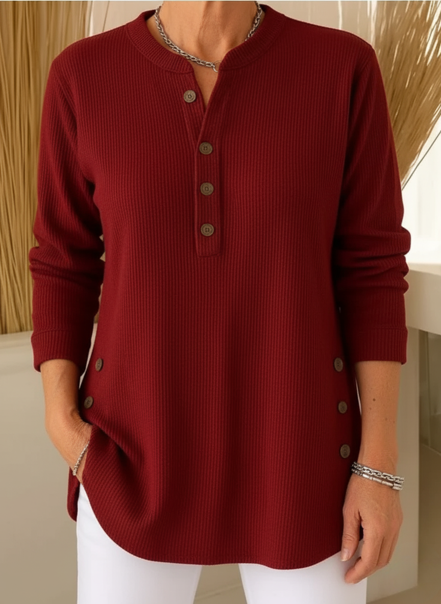 Tracy | Soft Sweater with Elegant Buttons