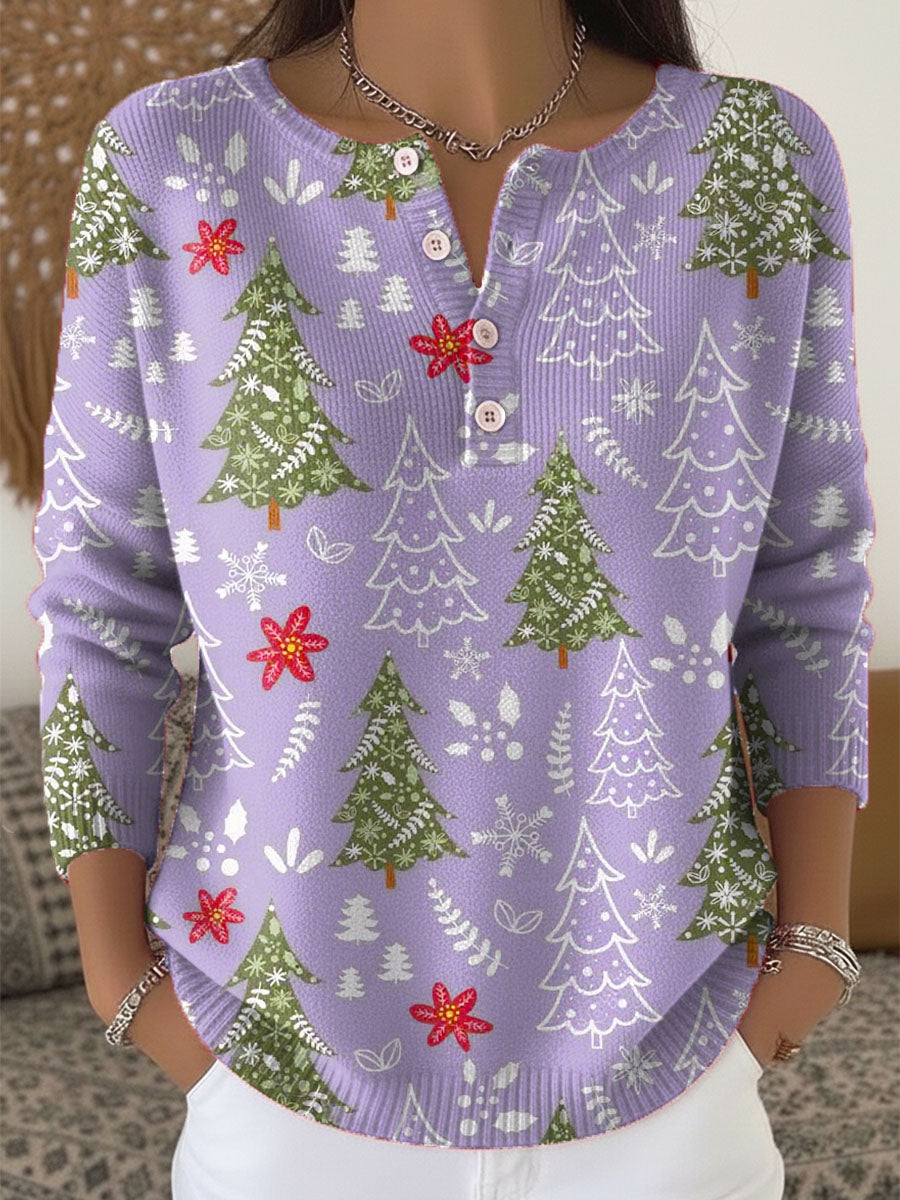 Sofie | Christmas Sweater with Buttons