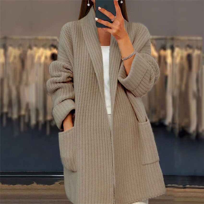 Sophie | Knitted Cardigan Sweater with Pockets