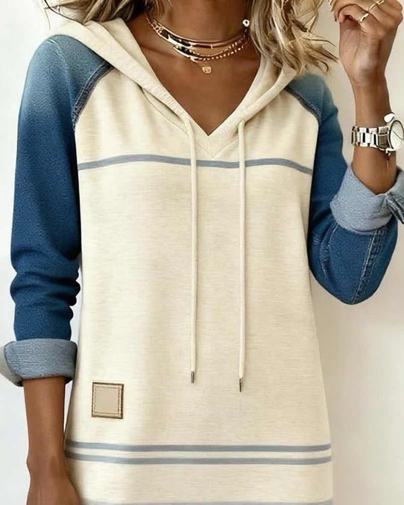Claire™ | Striped Hooded Vintage Dress