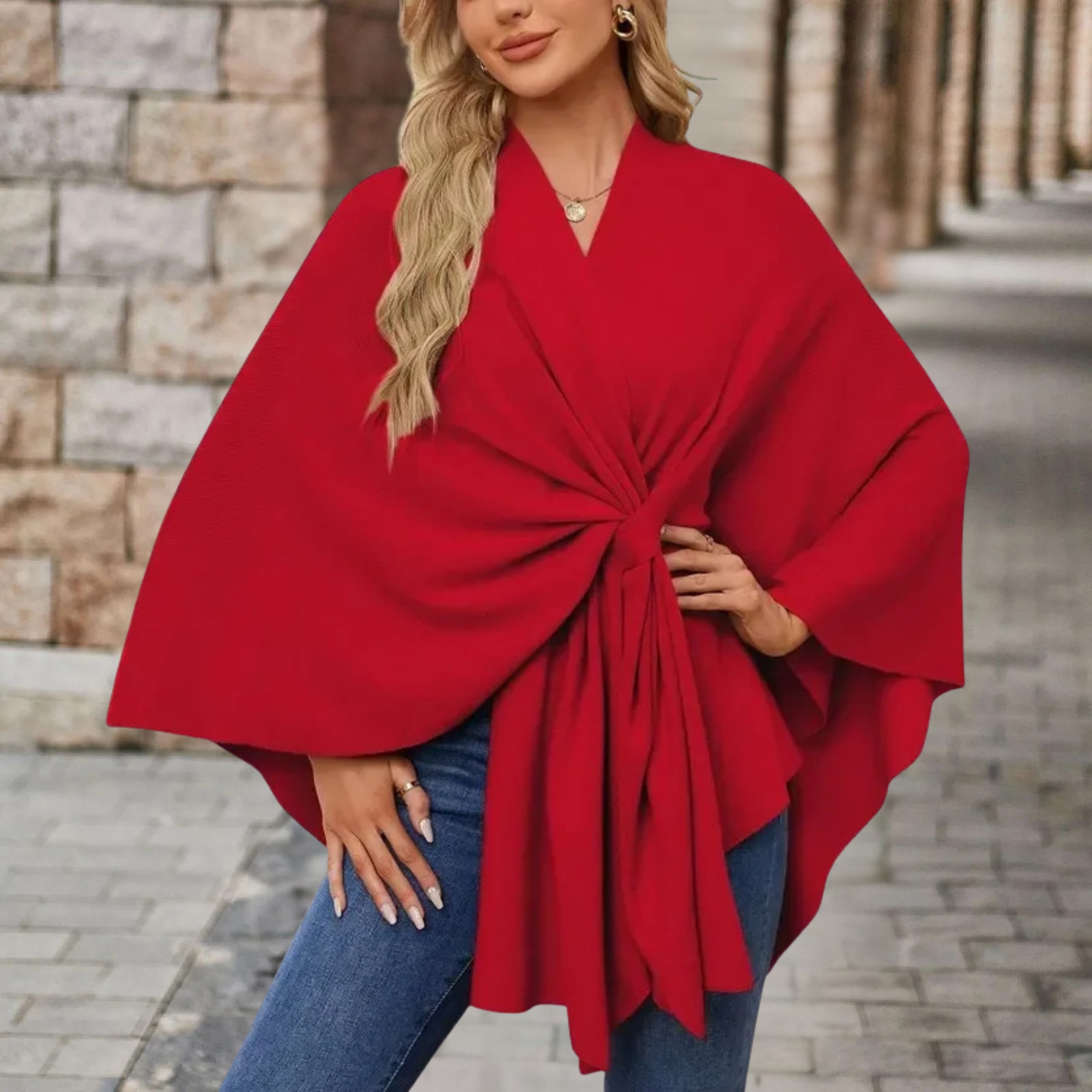 Chloe | Elegant Poncho Sweater