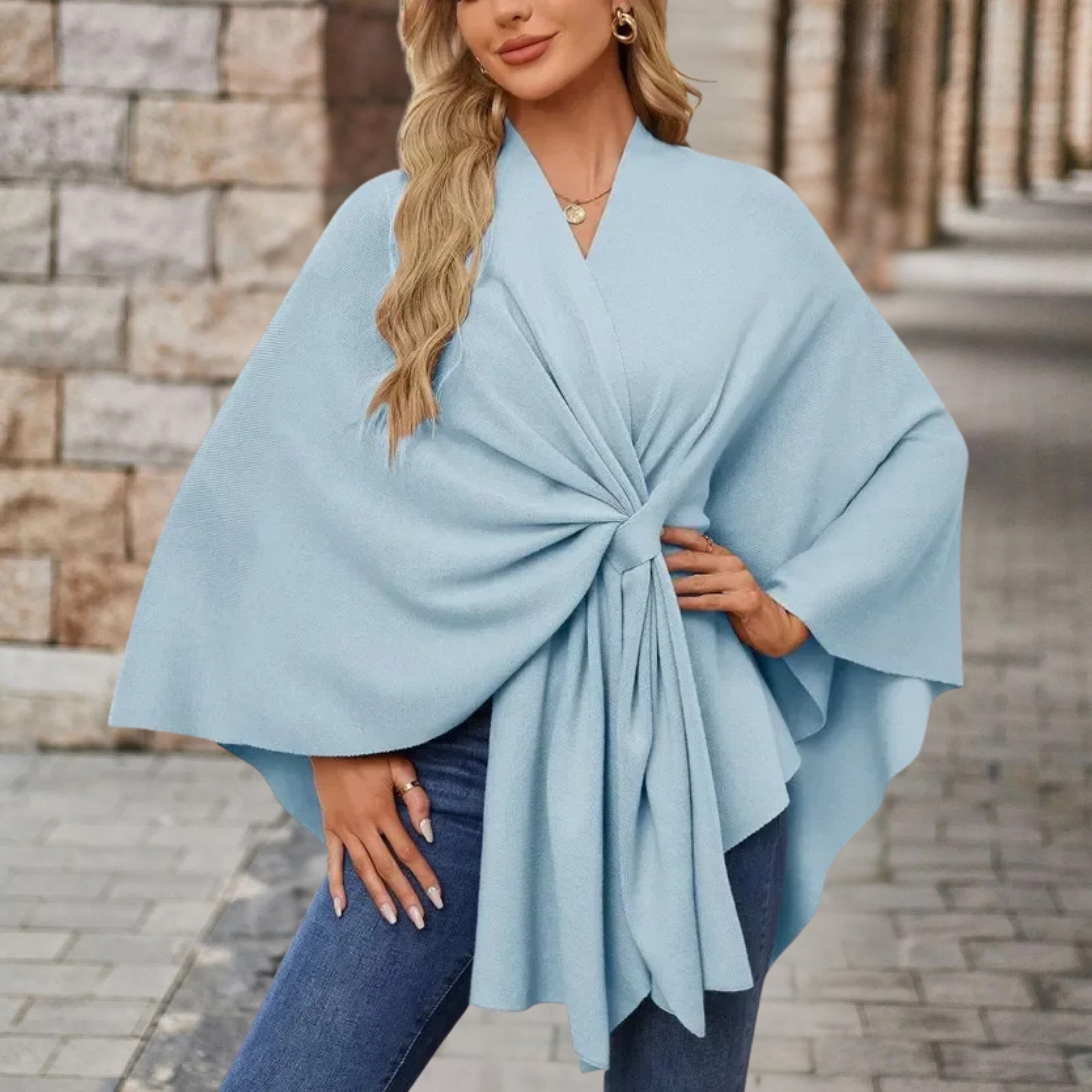 Chloe | Elegant Poncho Sweater