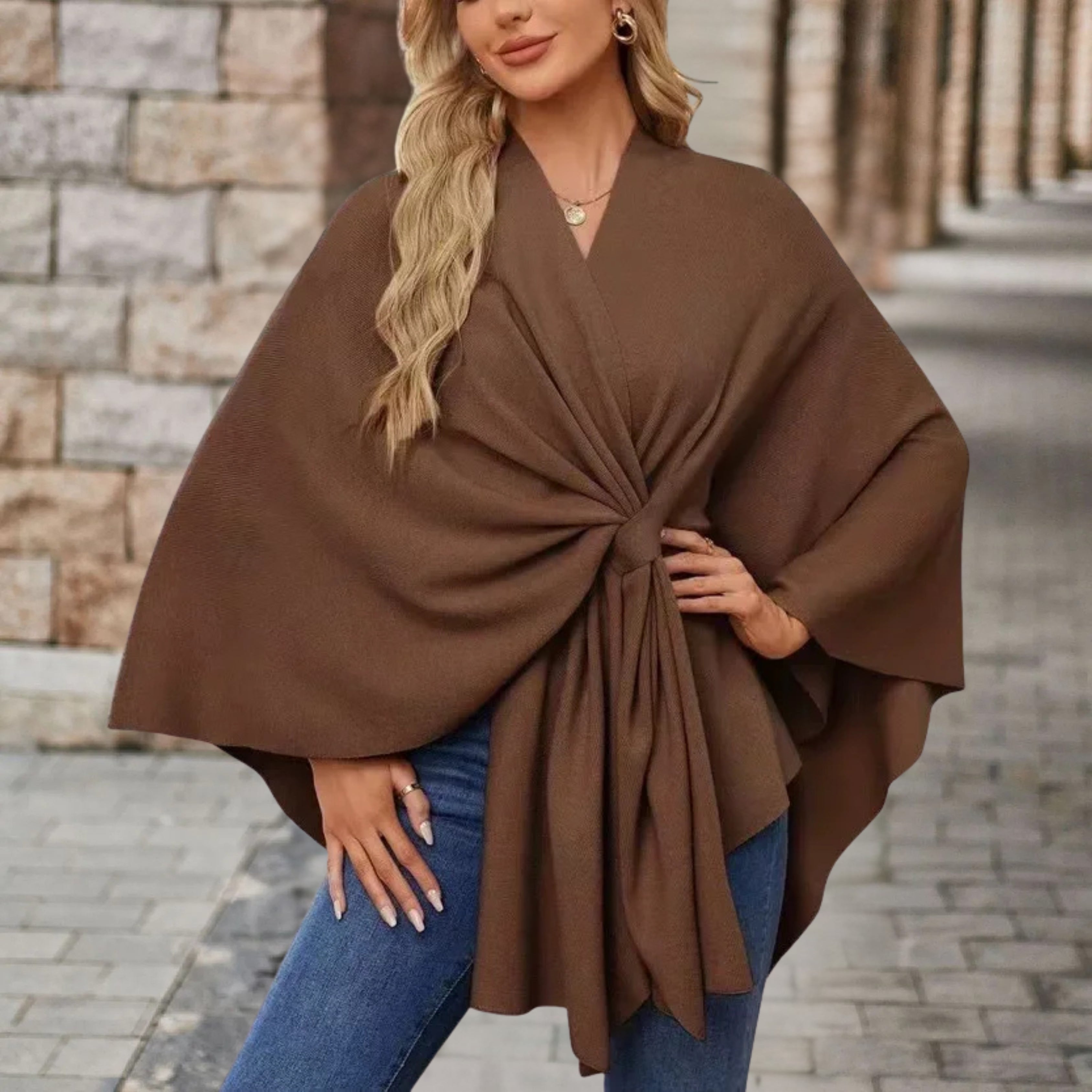 Chloe | Elegant Poncho Sweater