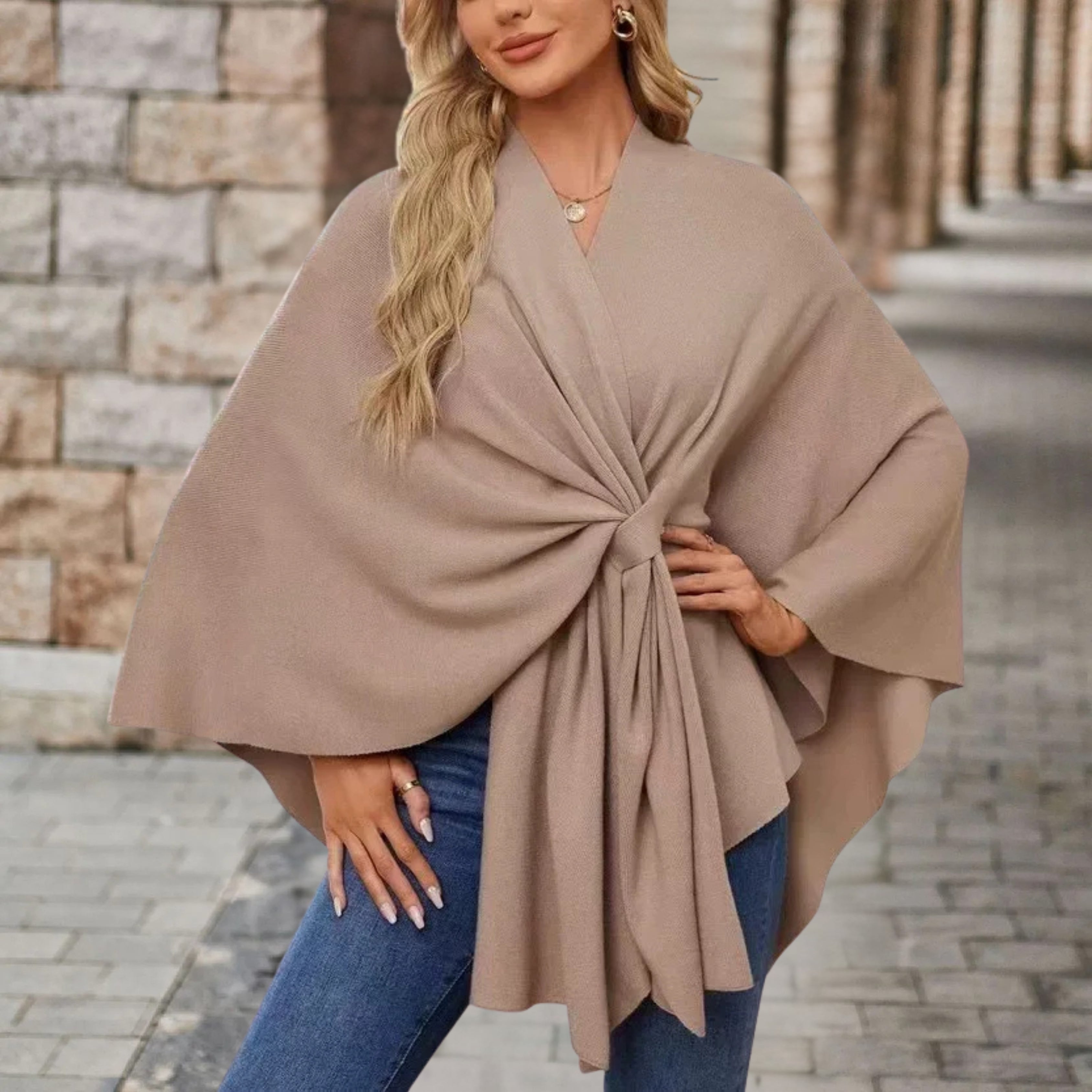 Chloe | Elegant Poncho Sweater