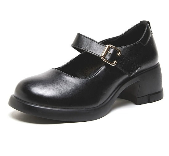 Scarlett&Claire™| Agnes Leather Mary Janes