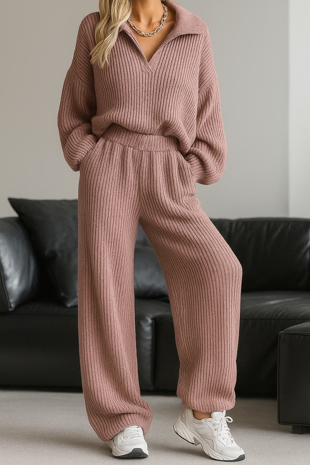 Mia™ | Cozy Knit Lounge Set