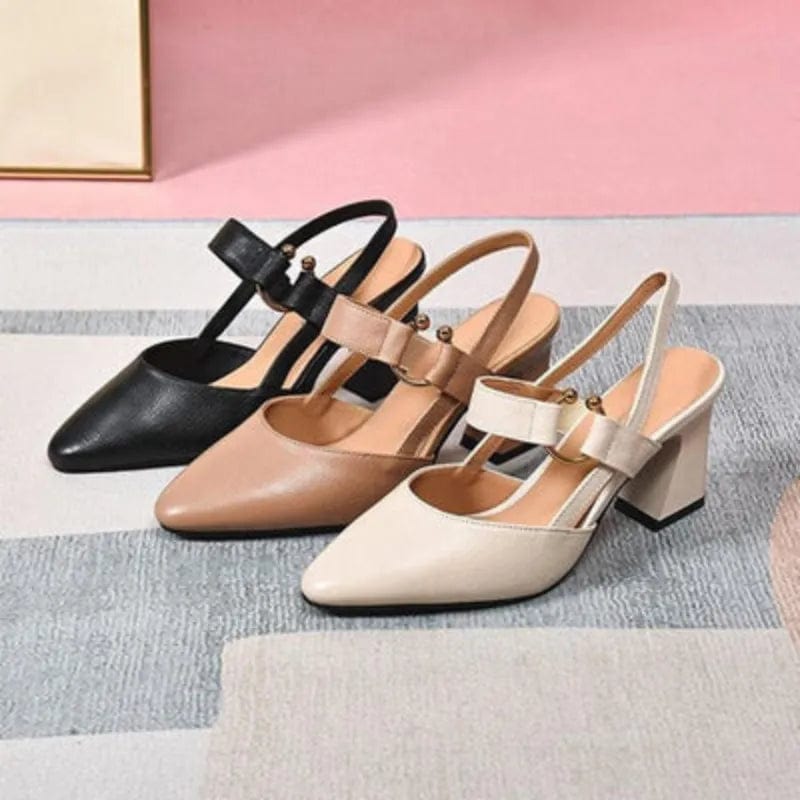 Margot | Sophisticated Retro Block Heel Pumps