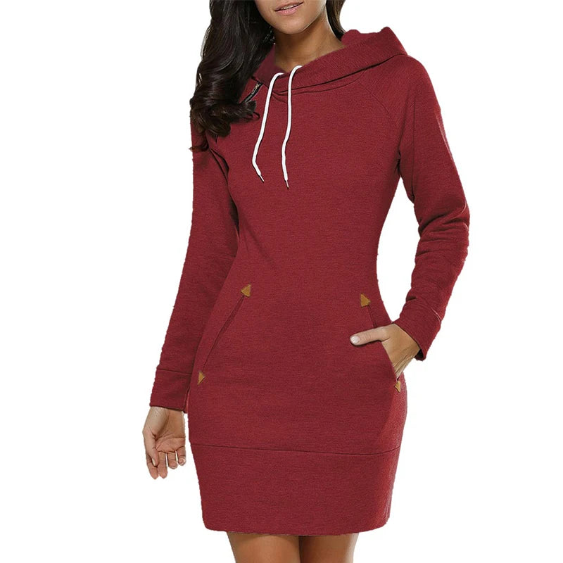 Ashley | Women's Hoodie Dress with Pockets