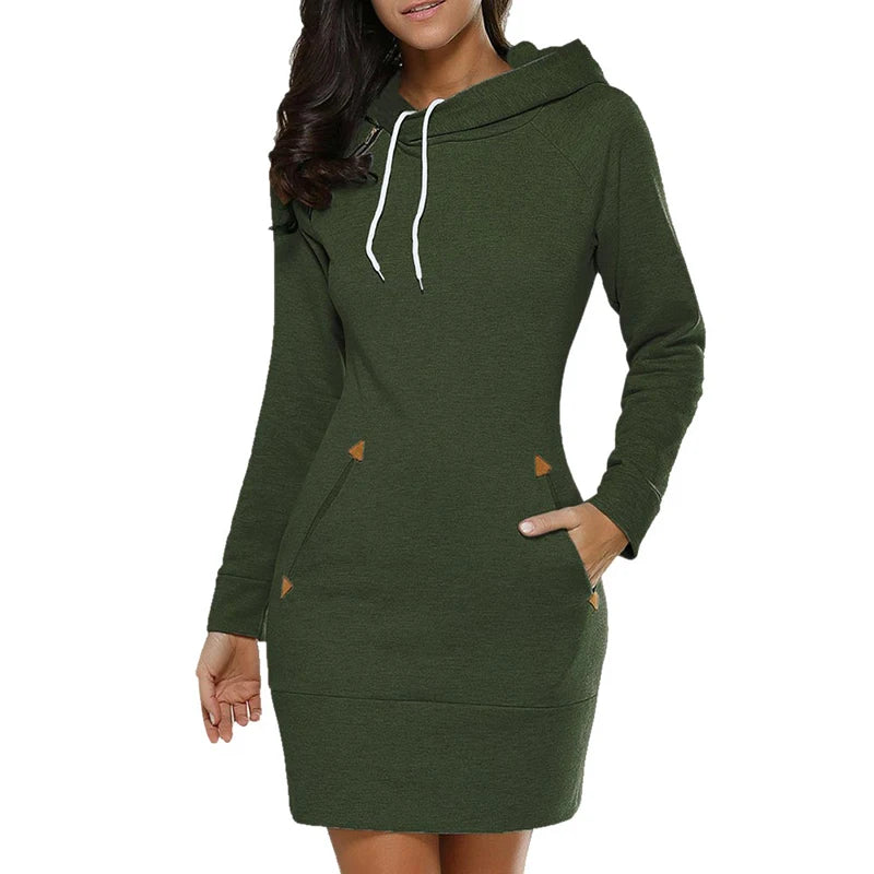 Ashley | Women's Hoodie Dress with Pockets