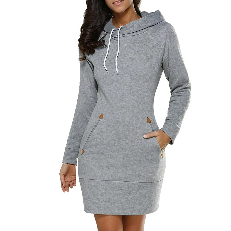 Ashley | Women's Hoodie Dress with Pockets
