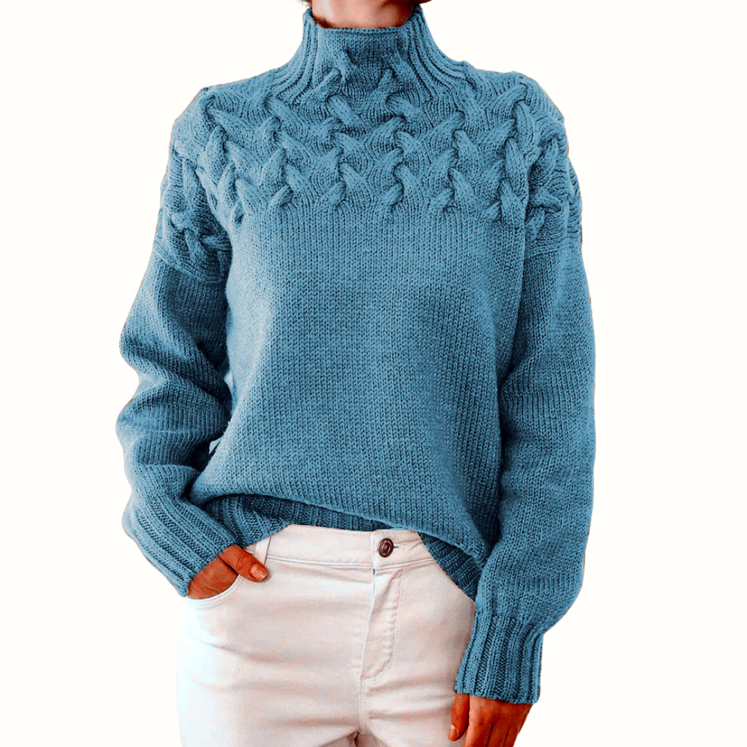 Elena | Warm Knitted Turtleneck Pullover