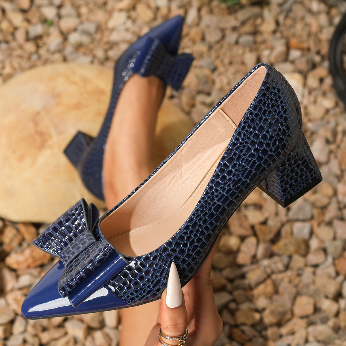 Alexia | Elegant Block Heel Shoes