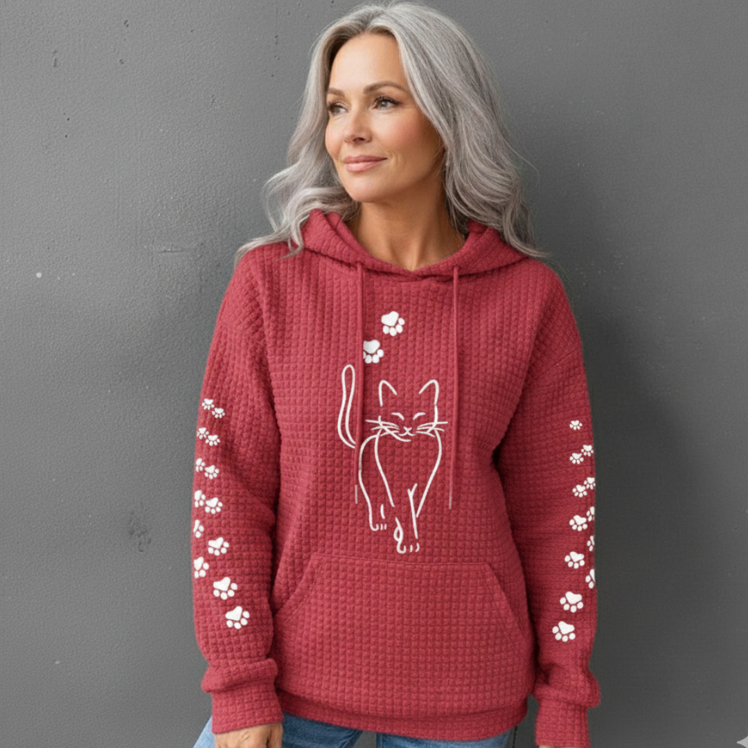 Eleanor | Warm & Soft Cat Paw Hoodie