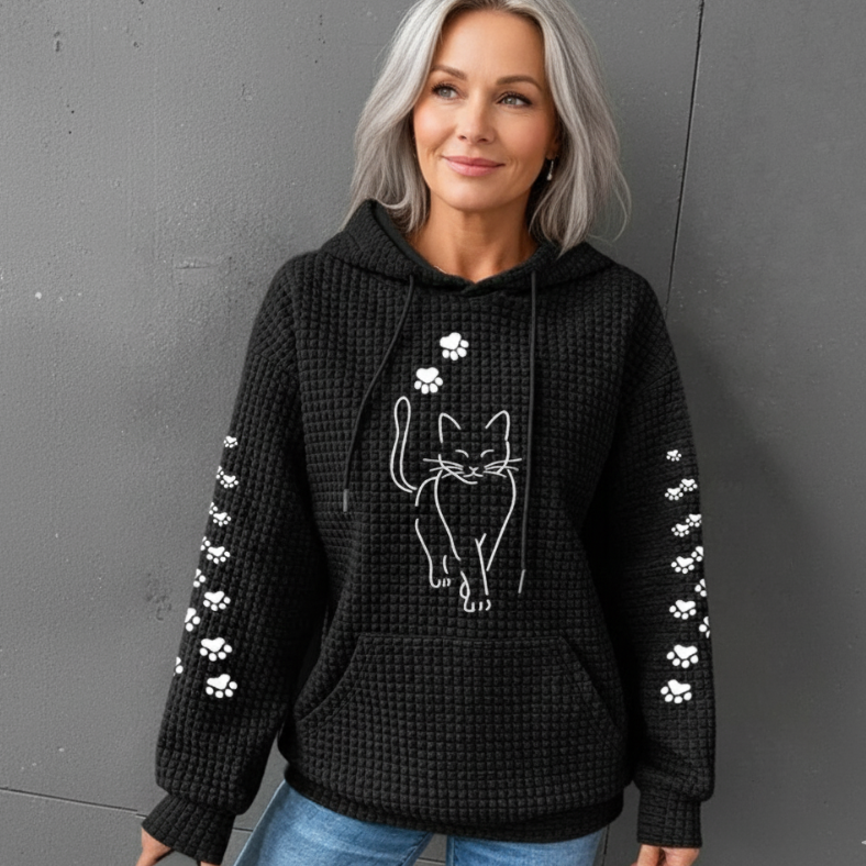 Eleanor | Warm & Soft Cat Paw Hoodie
