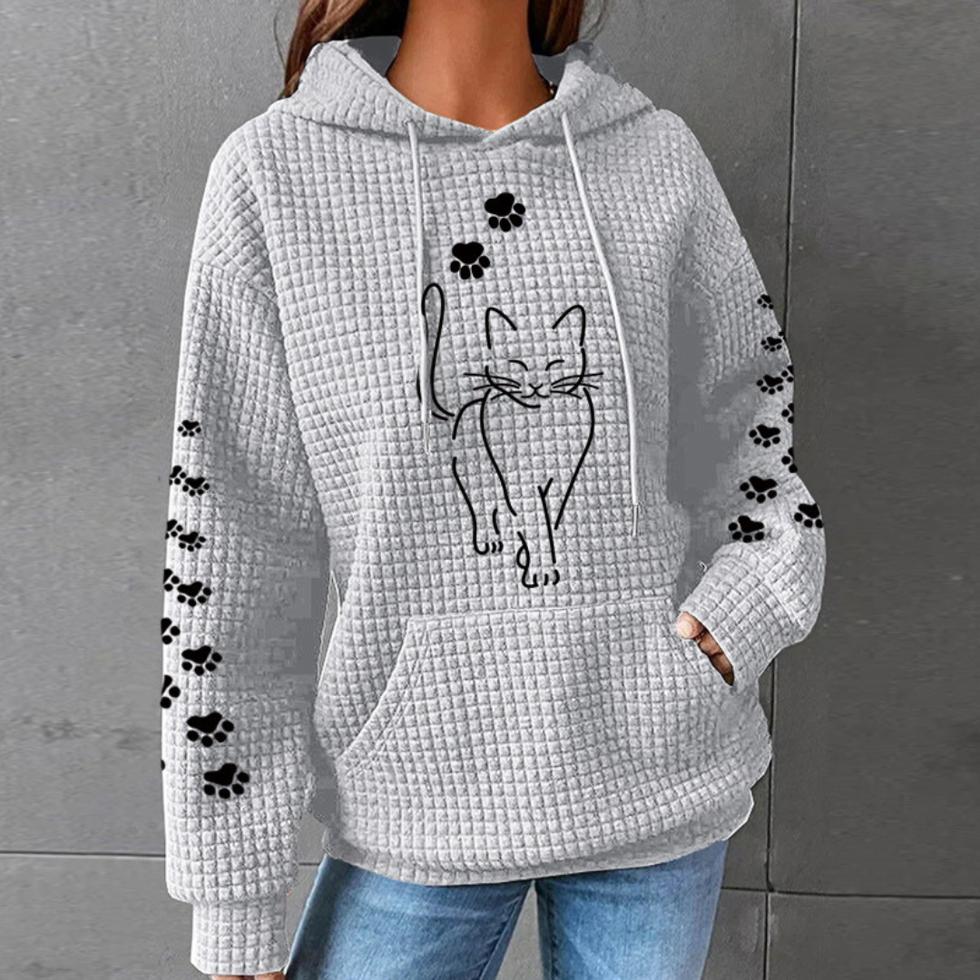 Eleanor | Warm & Soft Cat Paw Hoodie