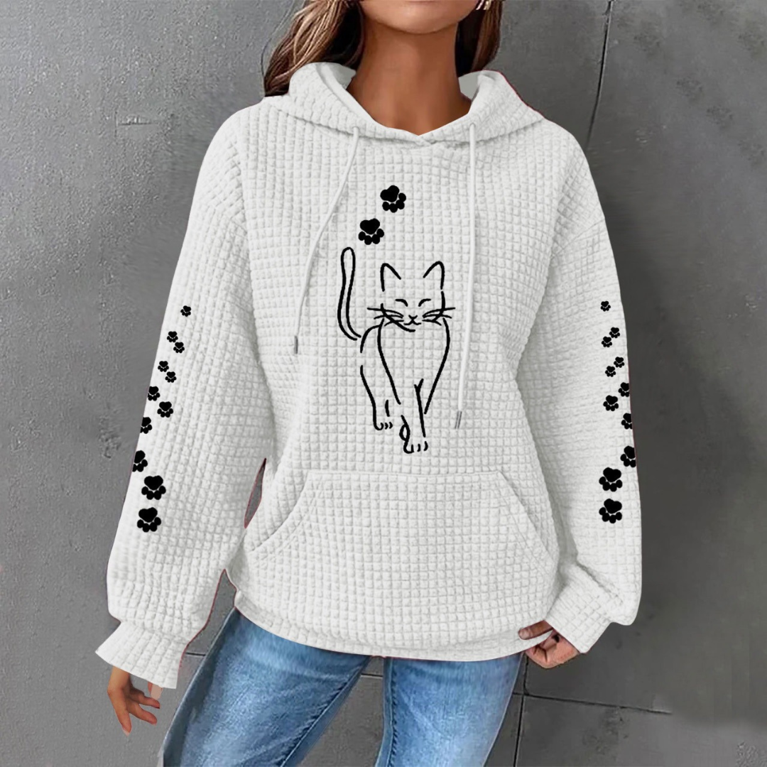Eleanor | Warm & Soft Cat Paw Hoodie