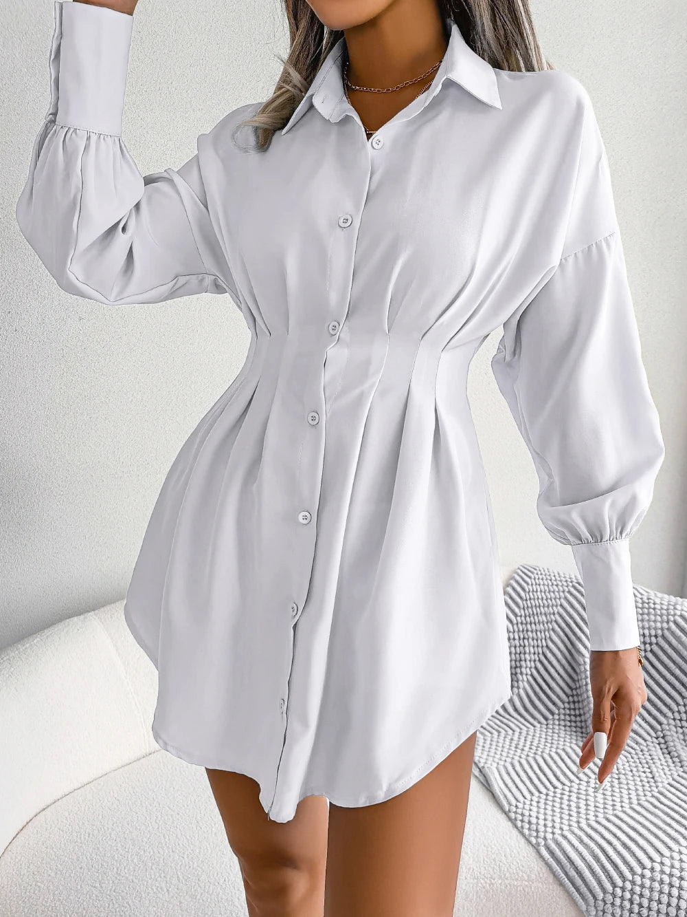 Aria | Classic Buttoned Shirt Dress