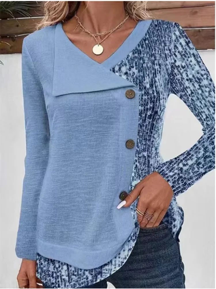 Susan | Flattering Asymmetric Button Knit Top