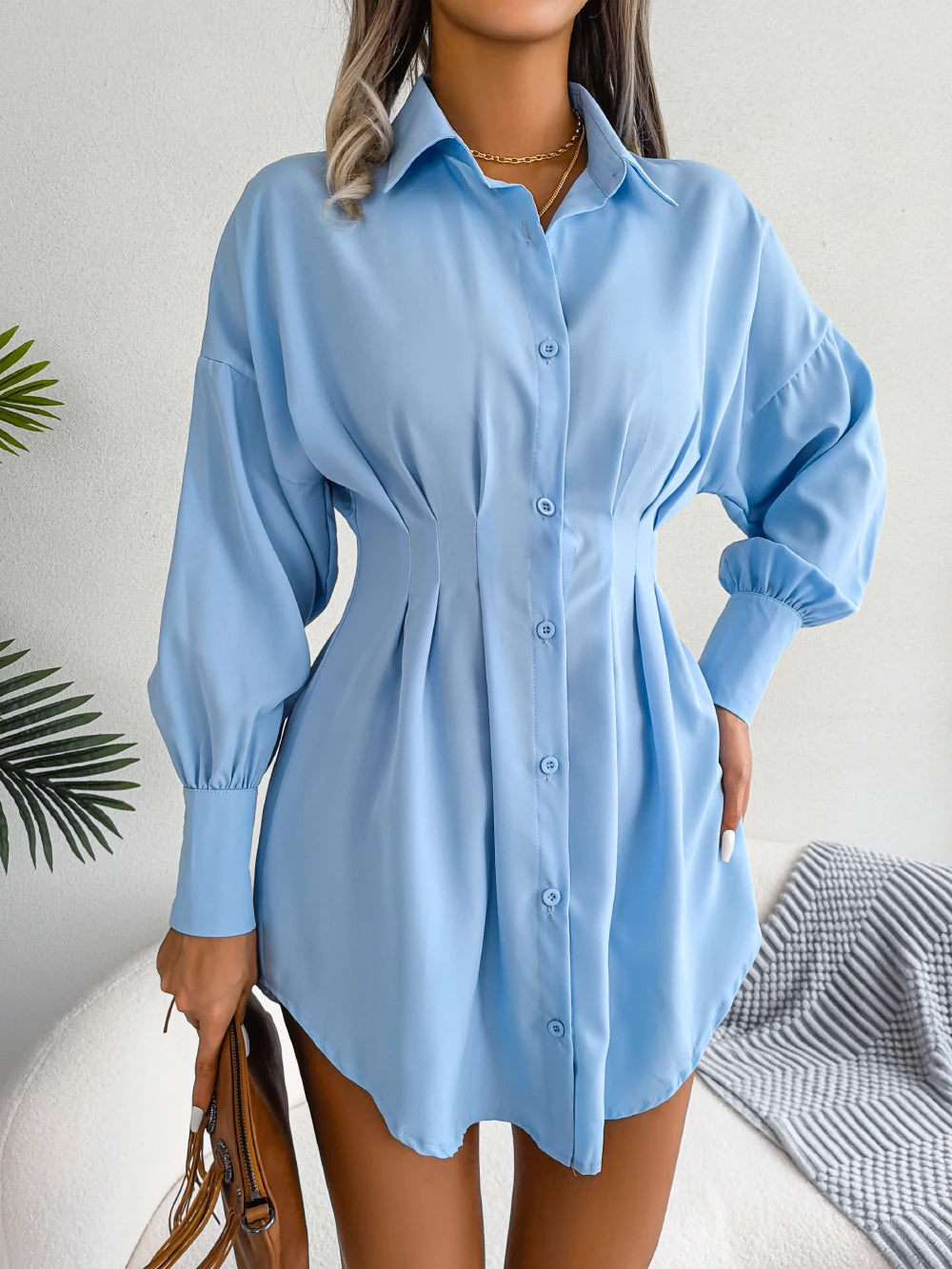 Aria | Classic Buttoned Shirt Dress