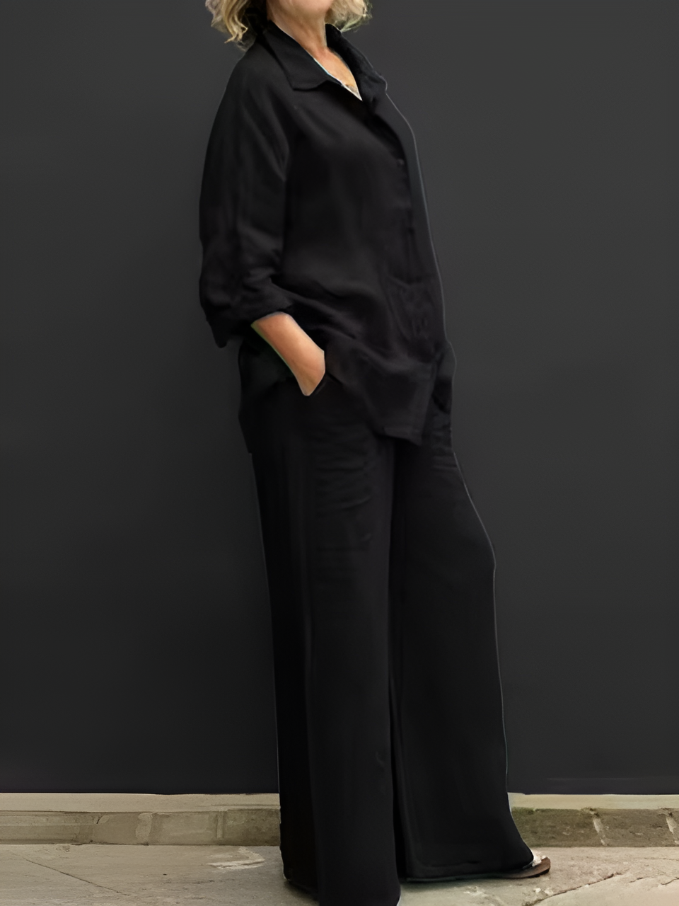 Larah | Linen Shirt Suit