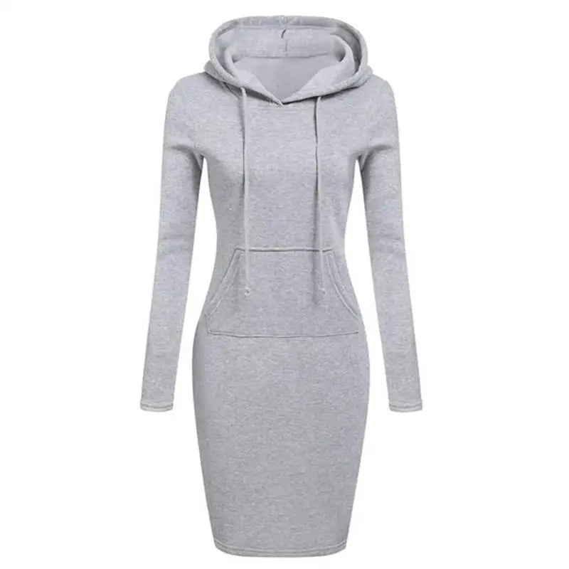 Talia | Cozy Long Sleeve Hoodie Dress