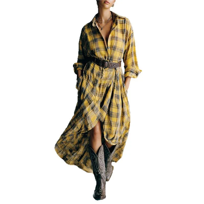 Evelyn | Classic Elegant Shirt Dress With Belt