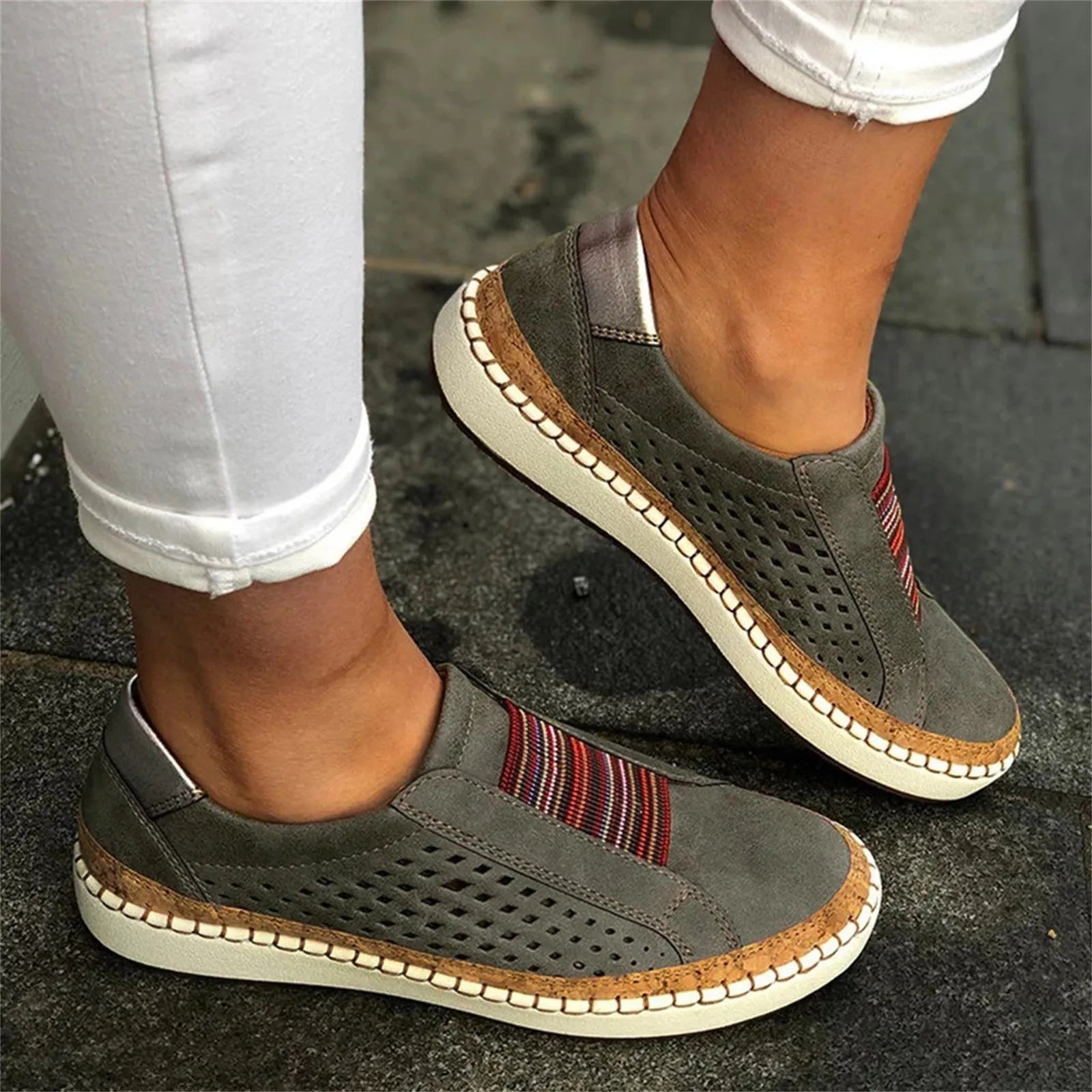 Nancy | Orthopedic Breathable Mesh Comfort Slip-Ons