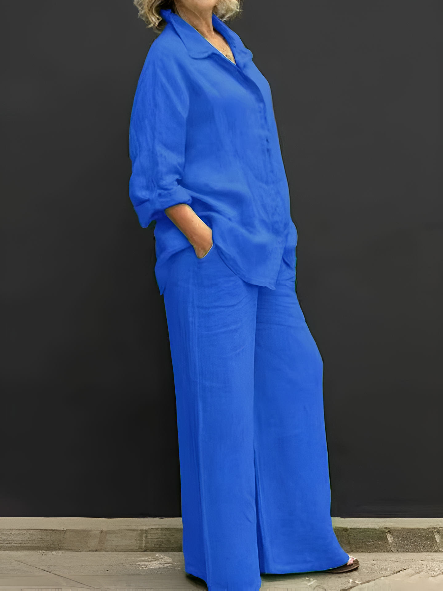 Larah | Linen Shirt Suit