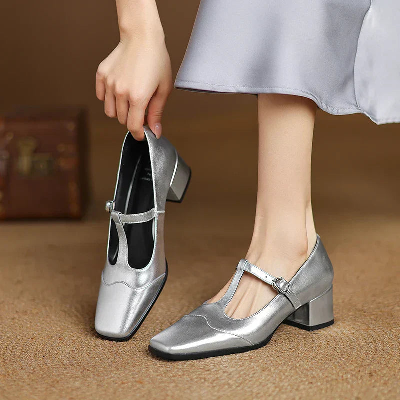 Kalvoria Leopard Mary Janes