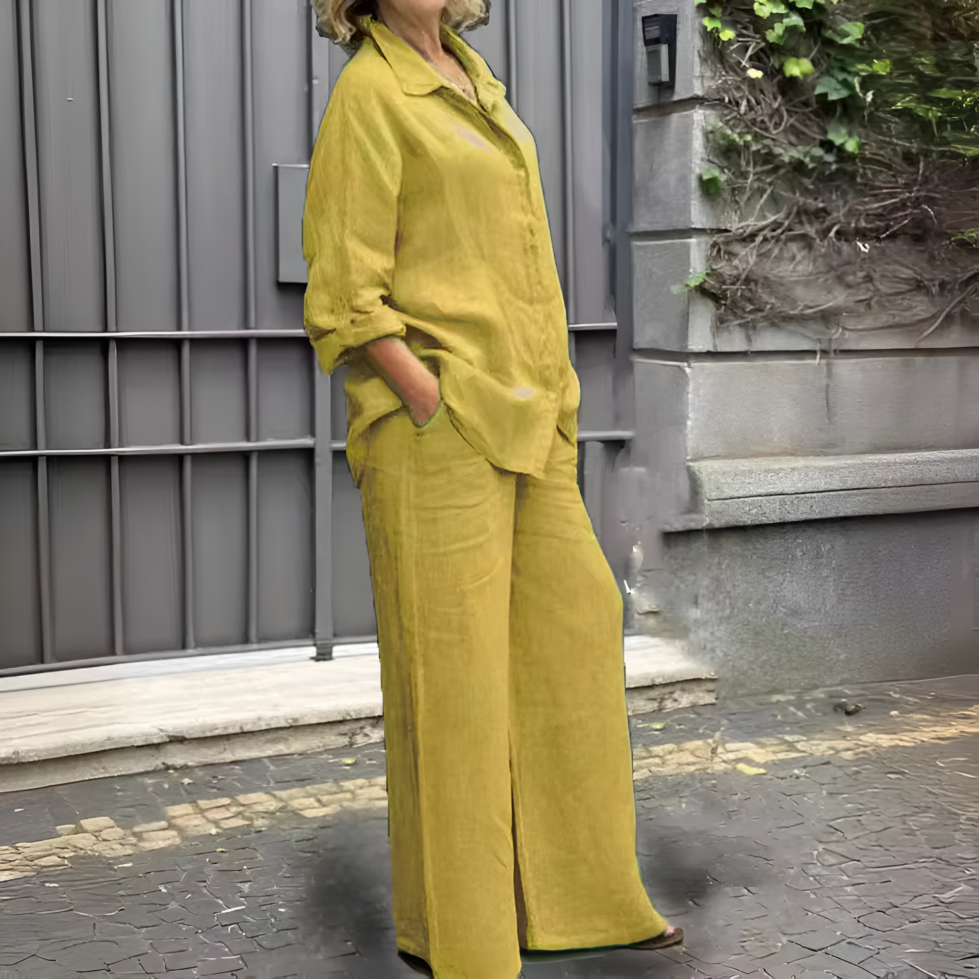 Larah | Linen Shirt Suit