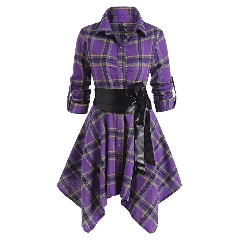 Margaret | Classic Elegant Shirt Dress With Waist Tie
