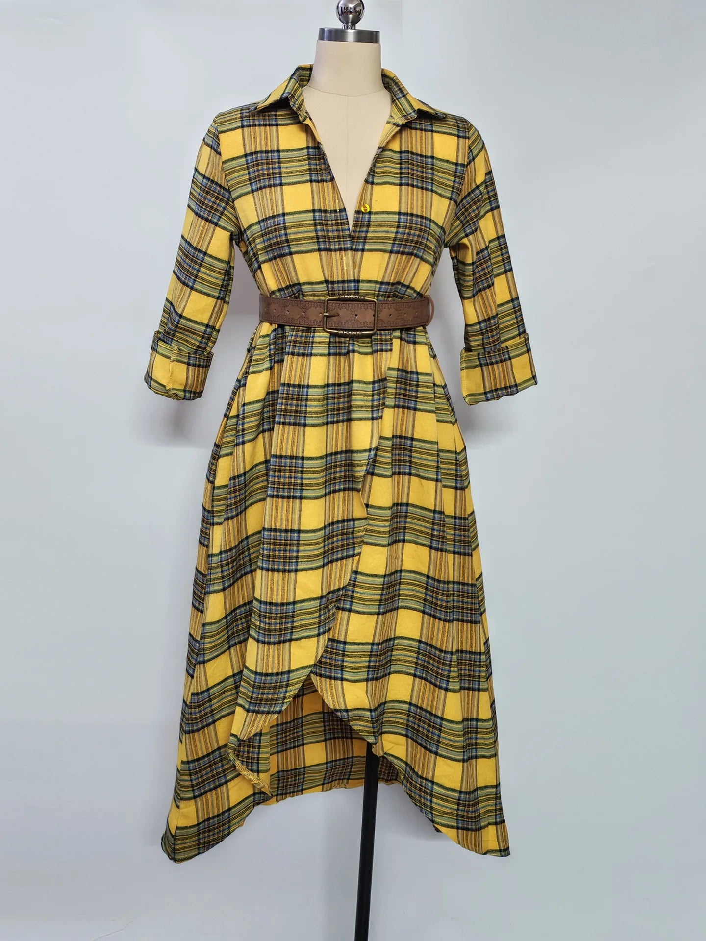 Evelyn | Classic Elegant Shirt Dress With Belt