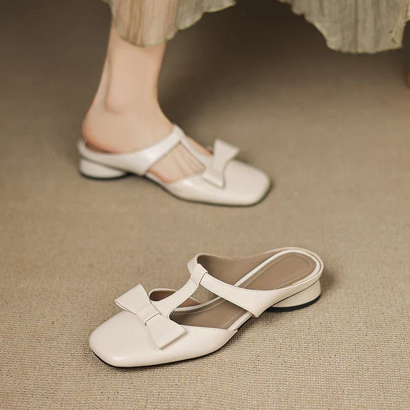Lina Square Toe Slippers