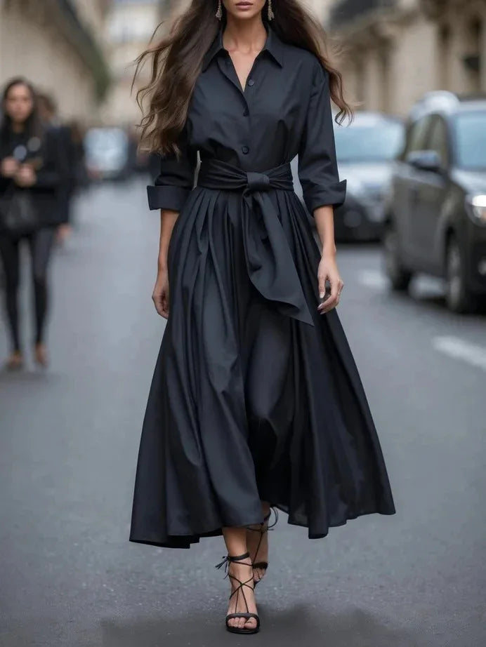 Isabelle | Elegant Maxi Dress With Bow