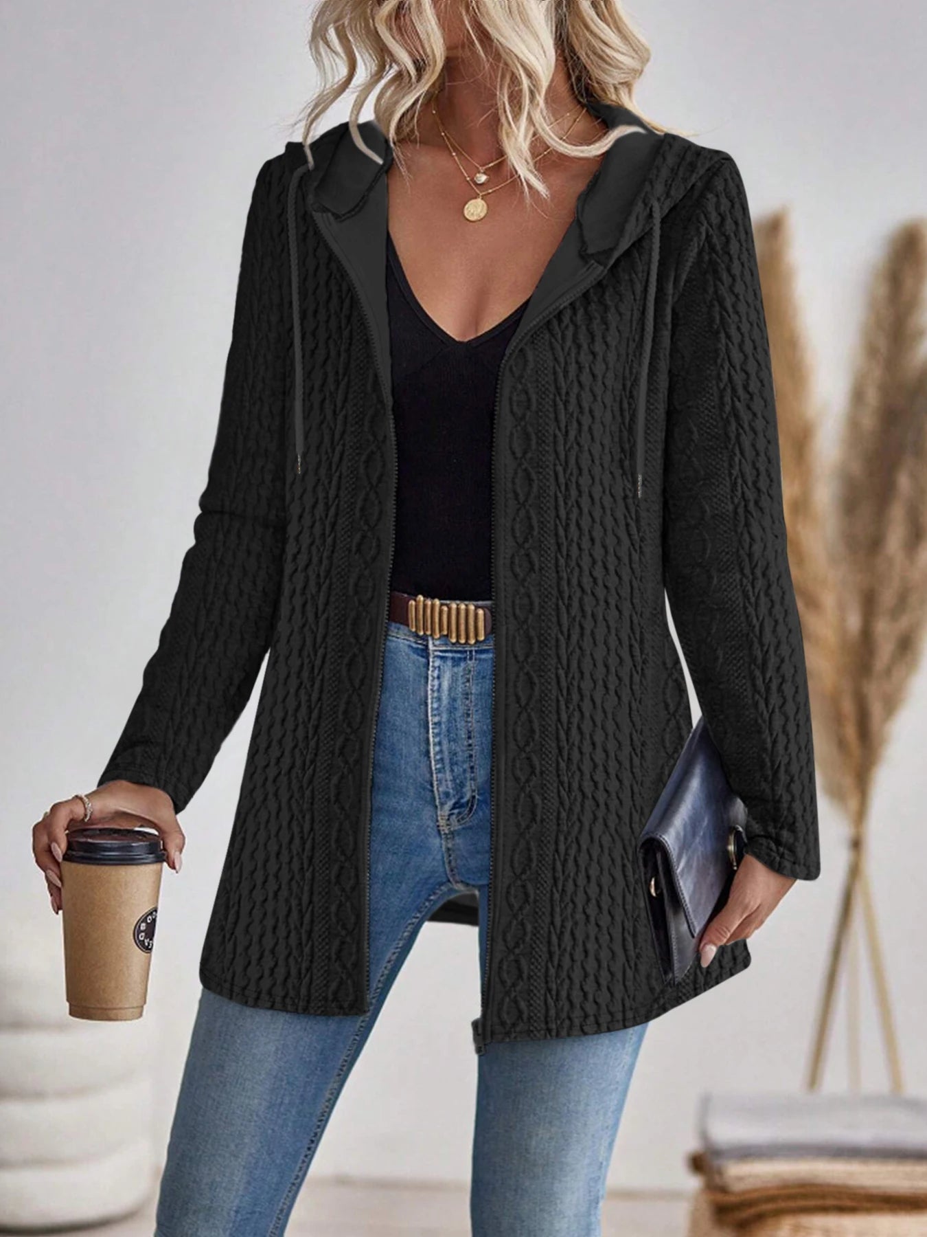 Emma | Elegant Hooded Zipper