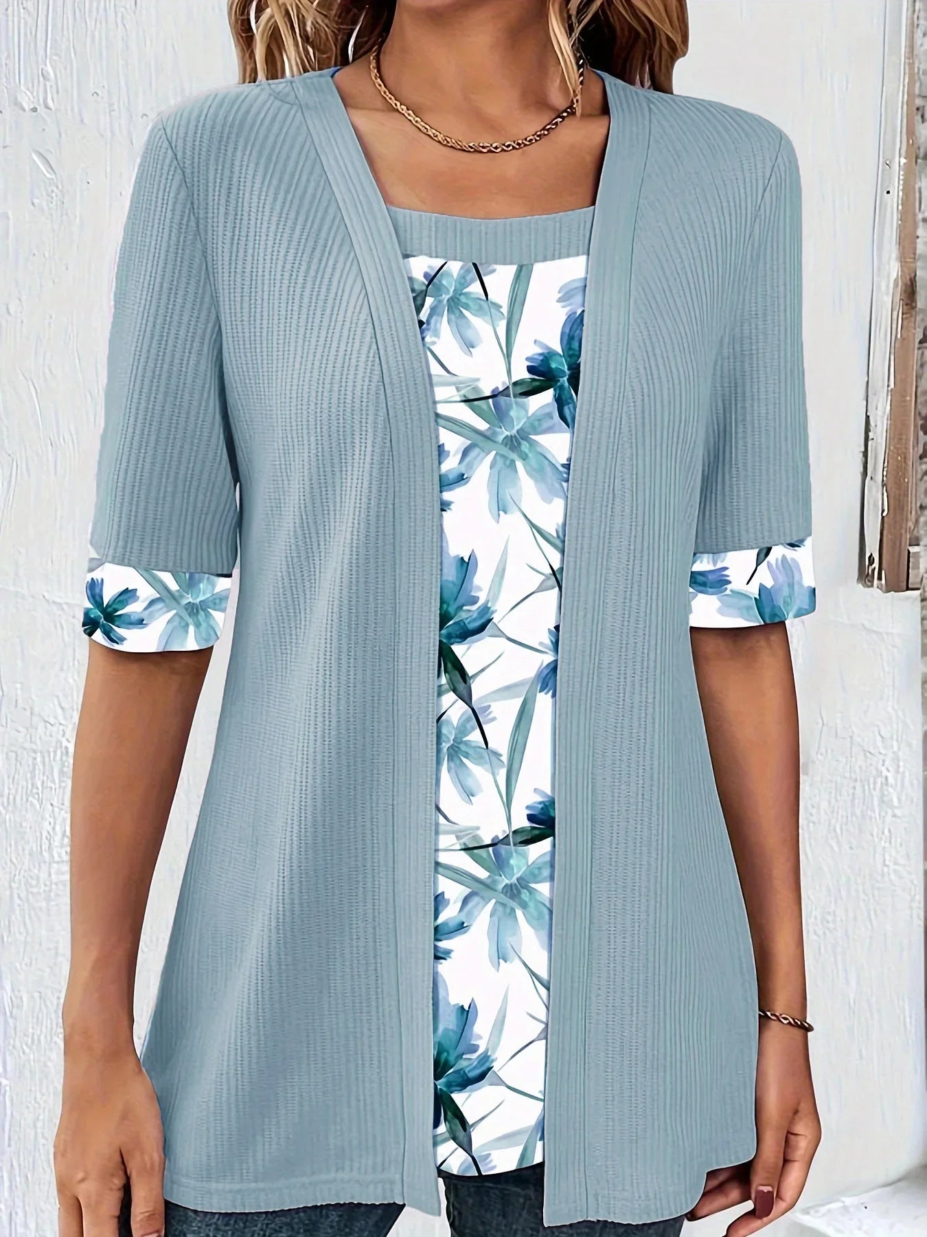 Mayla™ | Elegant Two-Piece Women's Blouse