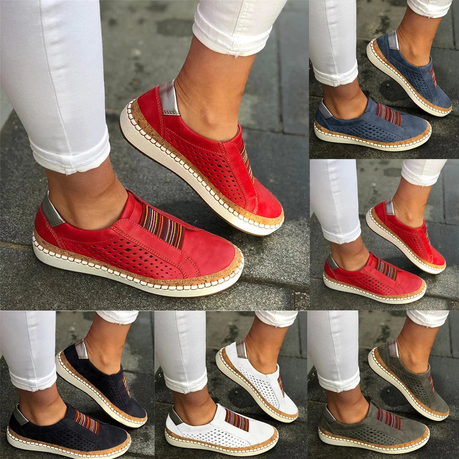 Nancy | Orthopedic Breathable Mesh Comfort Slip-Ons