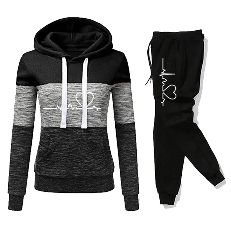 Sophia | Heartbeat Hoodie & Jogger Set