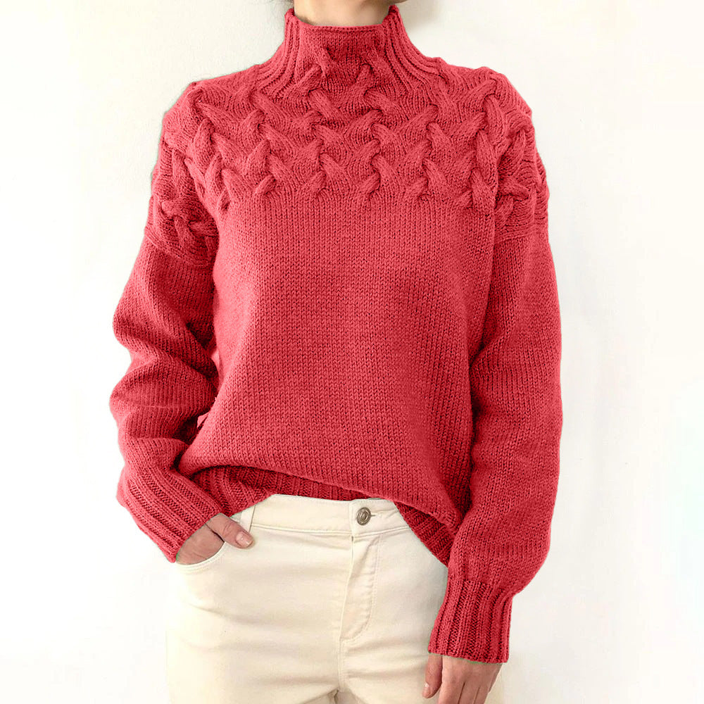 Elena | Warm Knitted Turtleneck Pullover