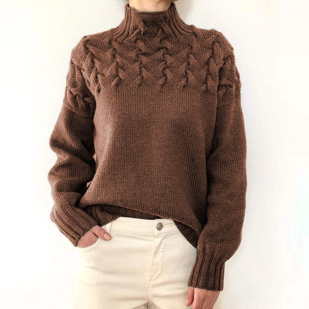 Elena | Warm Knitted Turtleneck Pullover