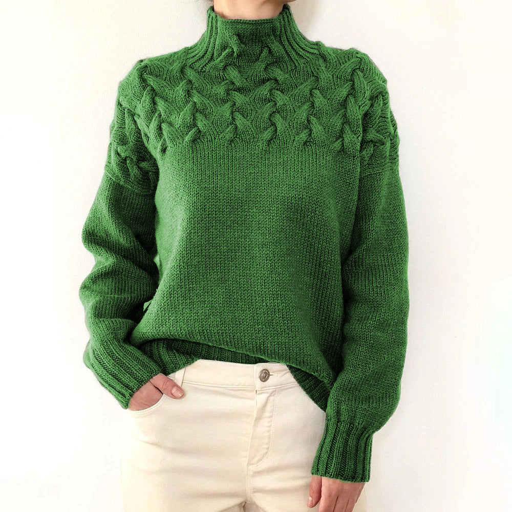 Elena | Warm Knitted Turtleneck Pullover