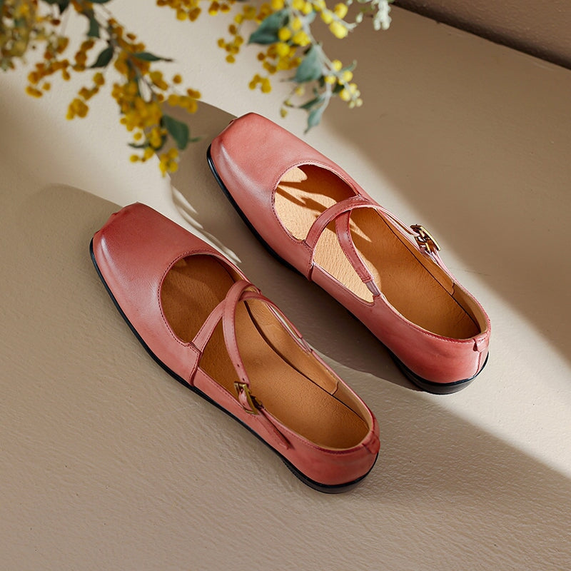 Scarlett&Claire™| Edith Leather Mary Janes