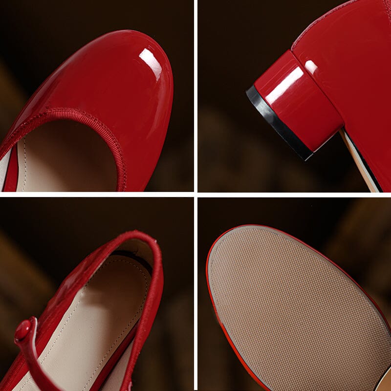 Scarlett&Claire™| Livy Leather Mary Janes