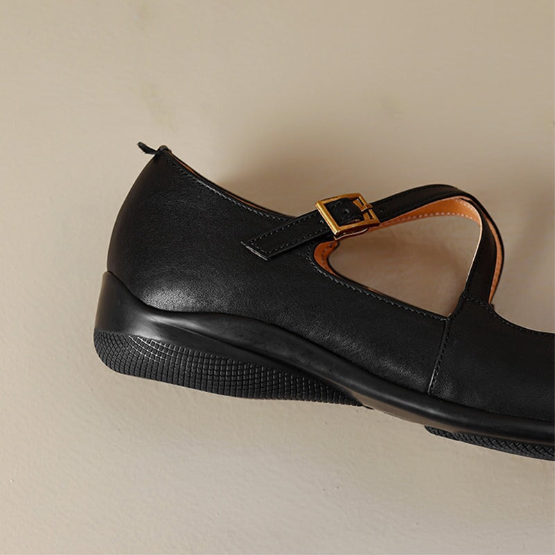 Scarlett&Claire™| Edith Leather Mary Janes