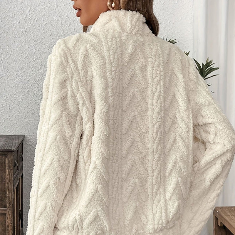 Nancy | Soft Half-Zip Sweatshirt with Warm Pockets