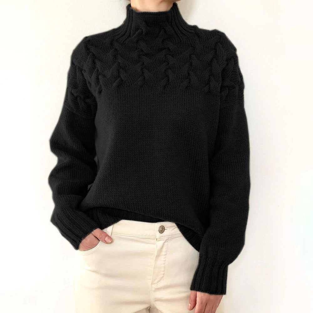 Elena | Warm Knitted Turtleneck Pullover
