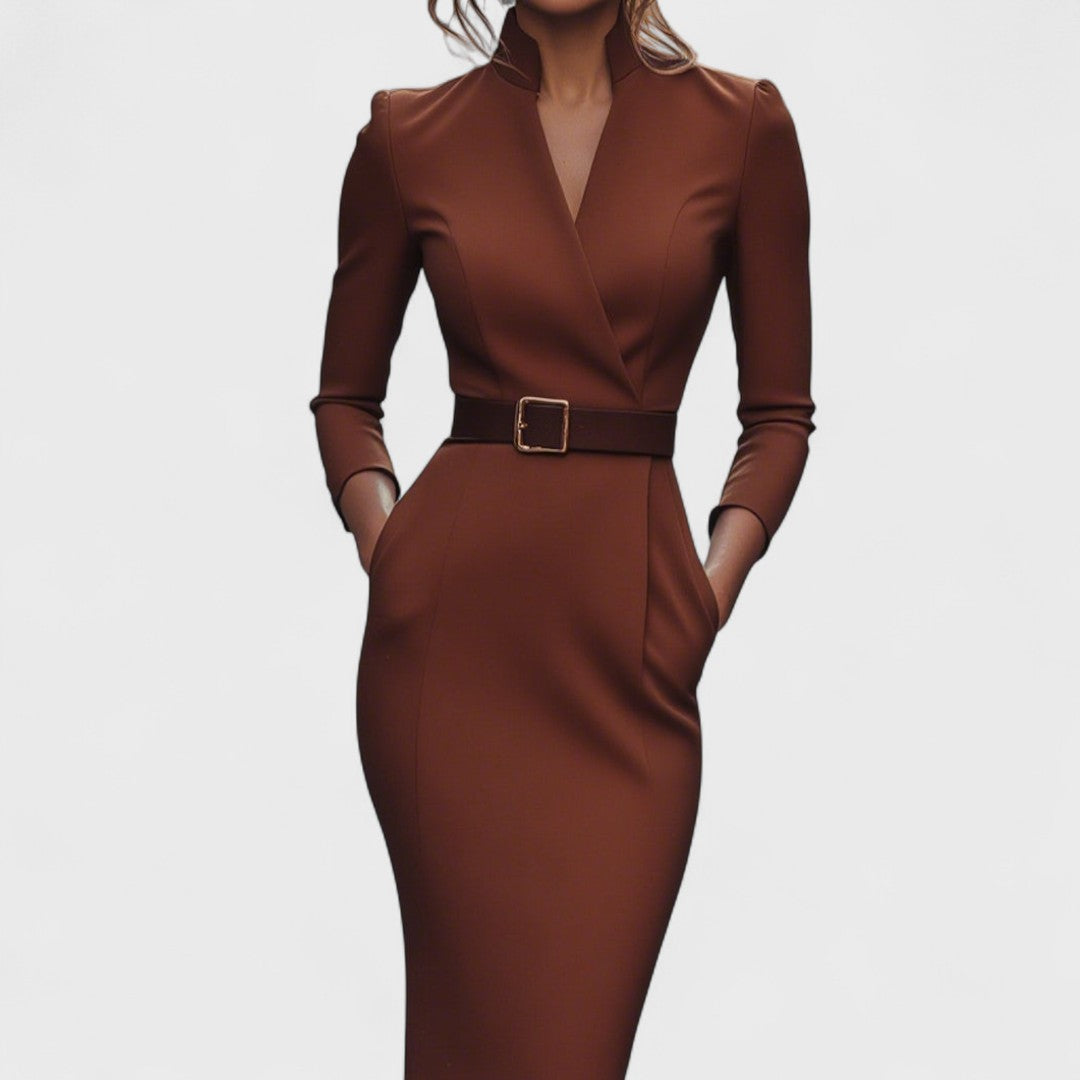 Alexia | Luxe & Elegant Belted Maxi Dress