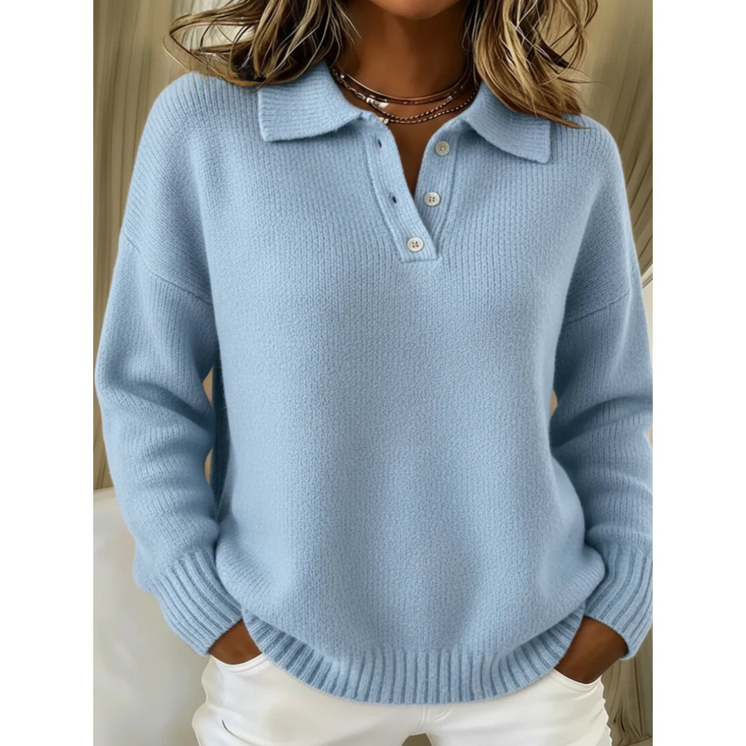 Anna | Soft Polo Sweater